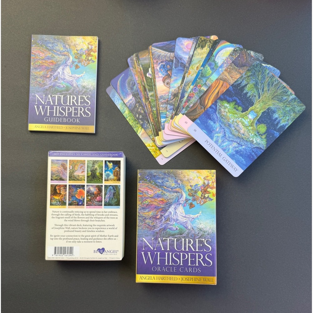 Natures Whispers Oracle Cards Angela Hartfield Josephine Wall 50 Card Deck Set
